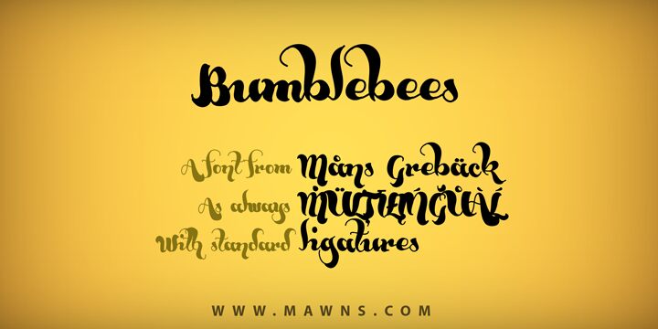 Bumblebees Schriftart