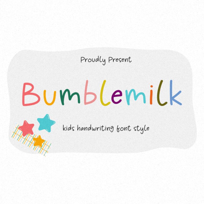 Bumblemilk 字体