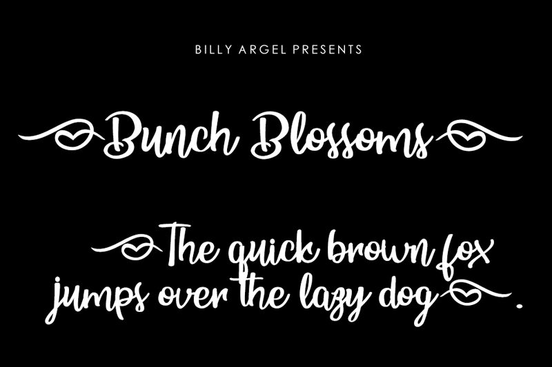 Bunch Blossoms Schriftart