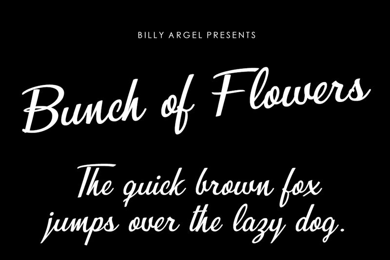 Bunch of Flowers Schriftart