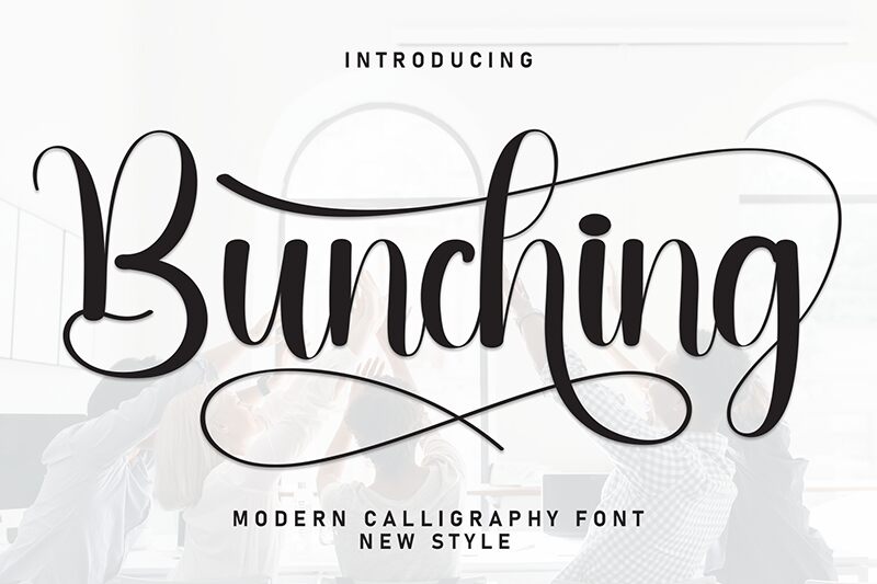 Bunching Czcionka
