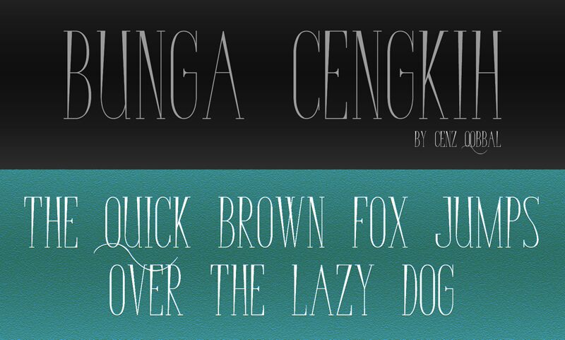 Bunga Cengkih Bold font | Fonts2u.com