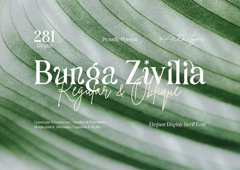 Bunga Zivilia Font