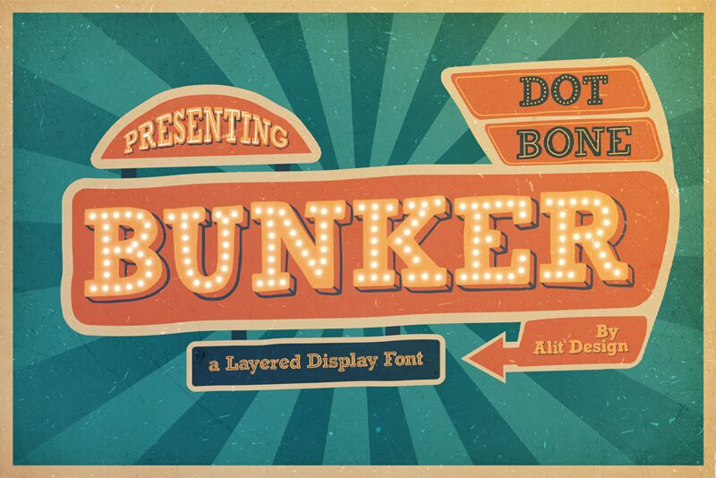BUNKER Schriftart