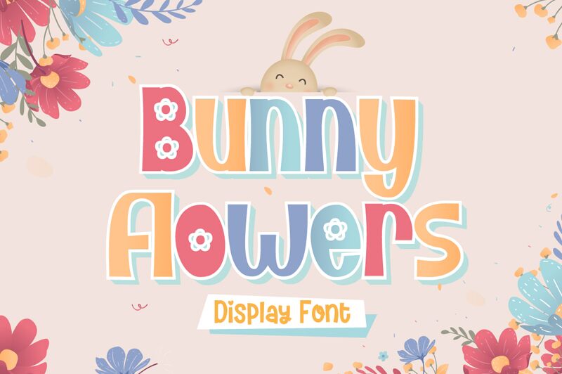 Bunny Flowers Czcionka