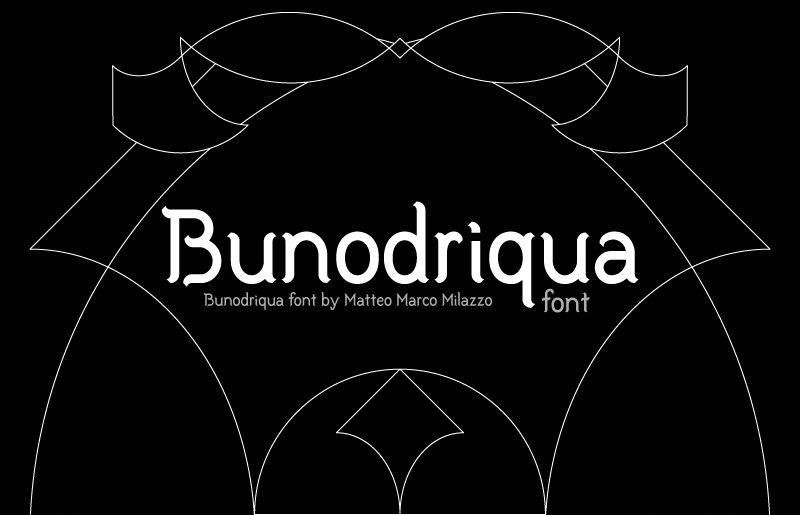 Bunodriqua Schriftart
