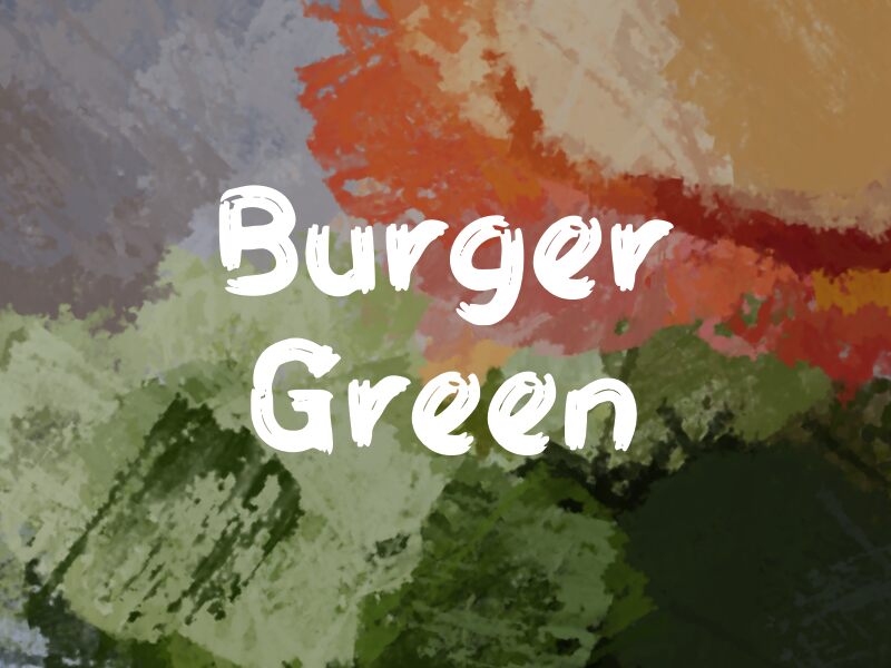 b Burger Green Шрифт