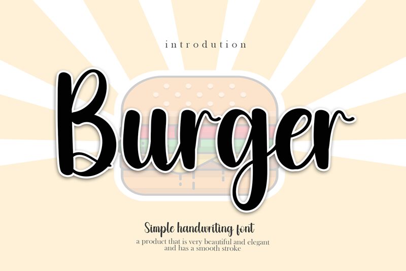 Burger الخط