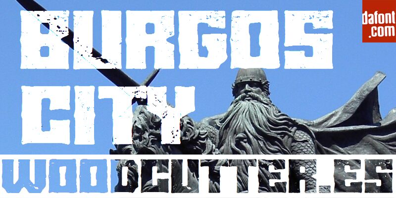 Burgos city Schriftart