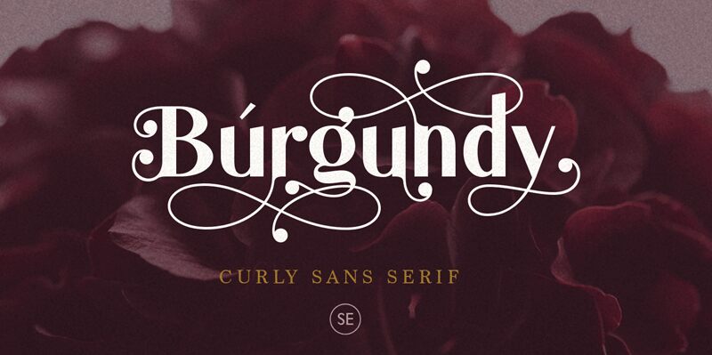 Burgundy Druh písma