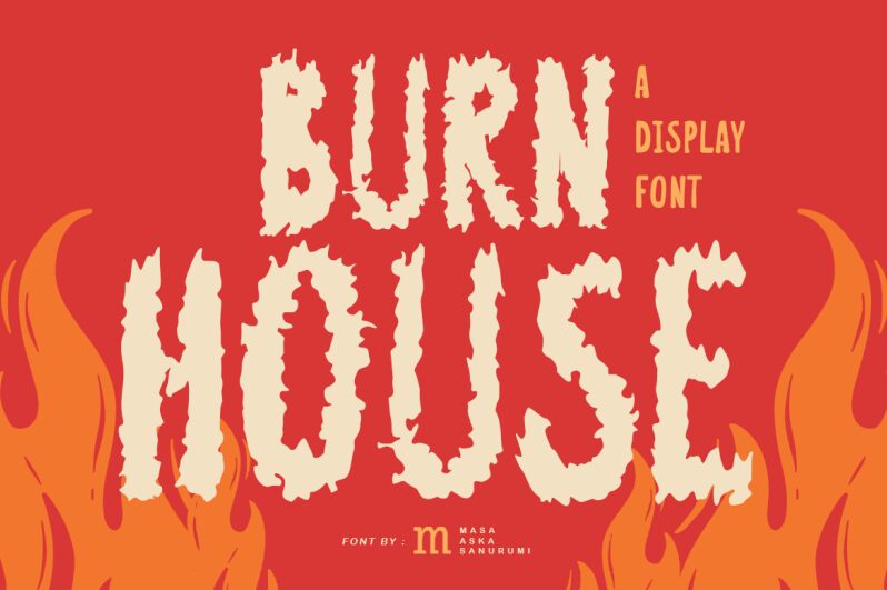 Burn House Schriftart
