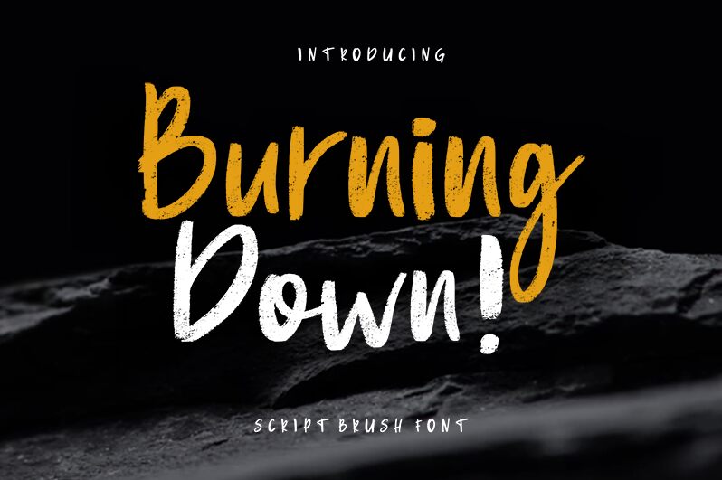 Burning Down Czcionka
