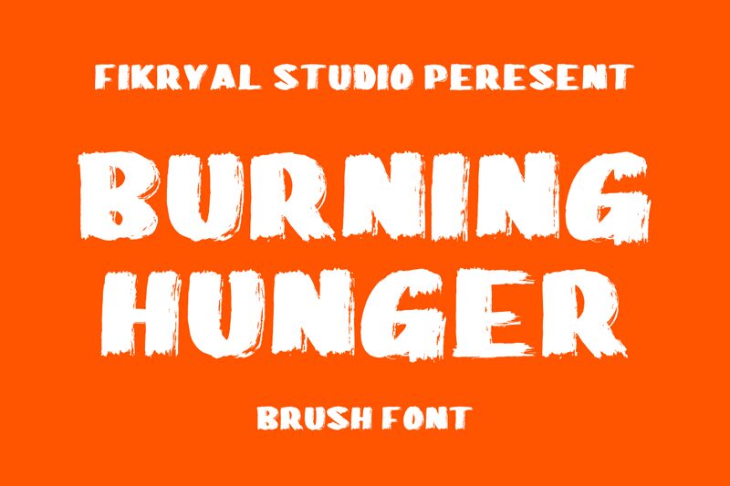 Burning Hunger Шрифт