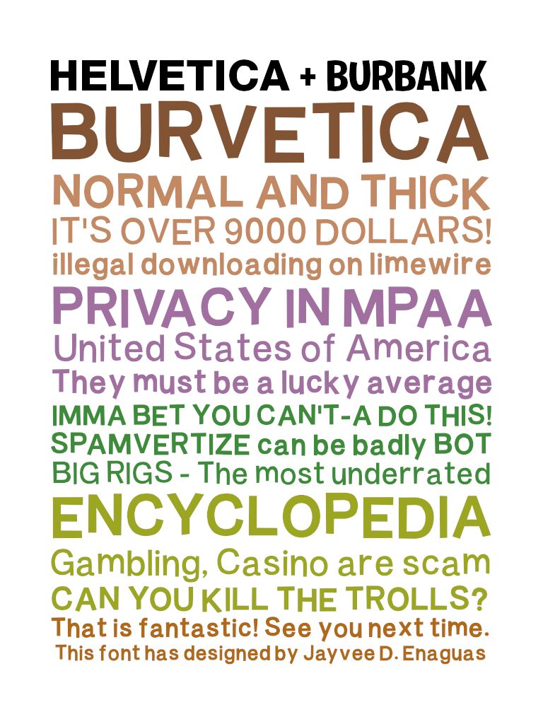Burvetica Thick NC 字体