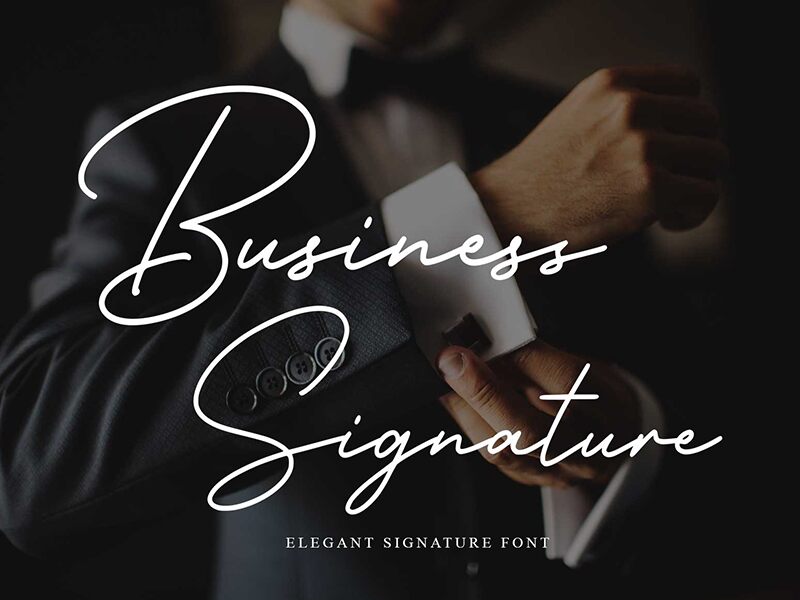 Business Signature Schriftart