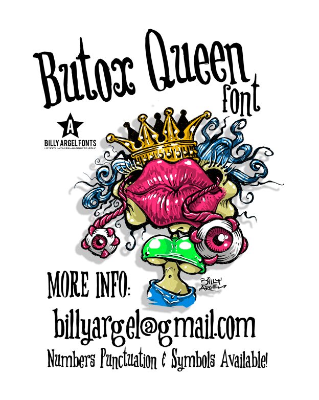 BUTOX QUEEN フォント