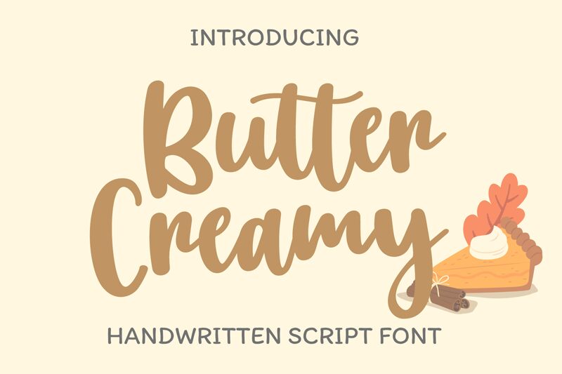 Butter Creamy Schriftart
