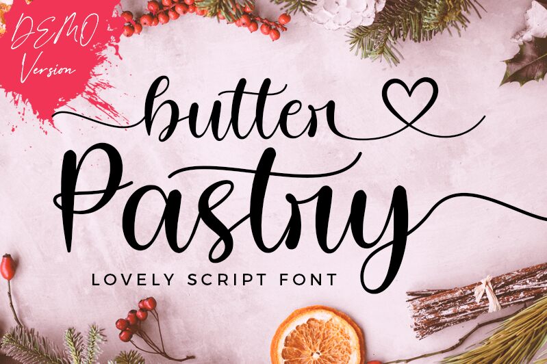 Butter Pastry Schriftart