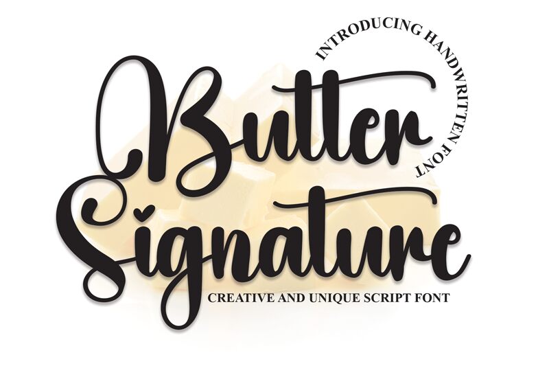 Butter Signature Carattere