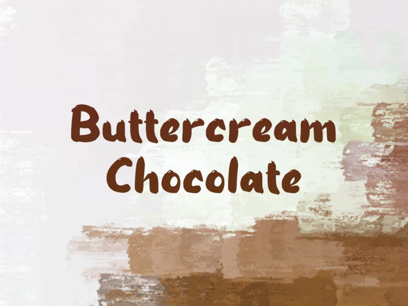 Buttercream Chocolate Font | Fonts2u.com