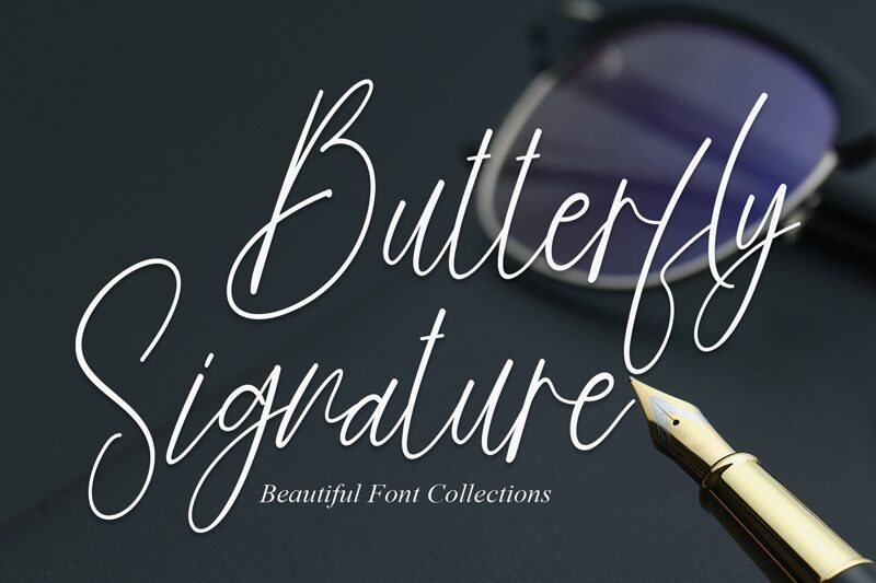 Butterfly Signature 字体
