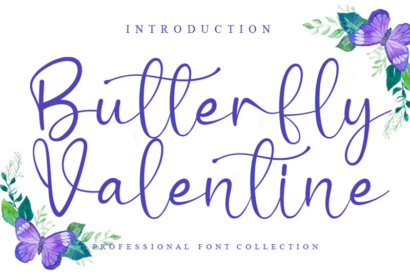 Butterfly Valentine 字体