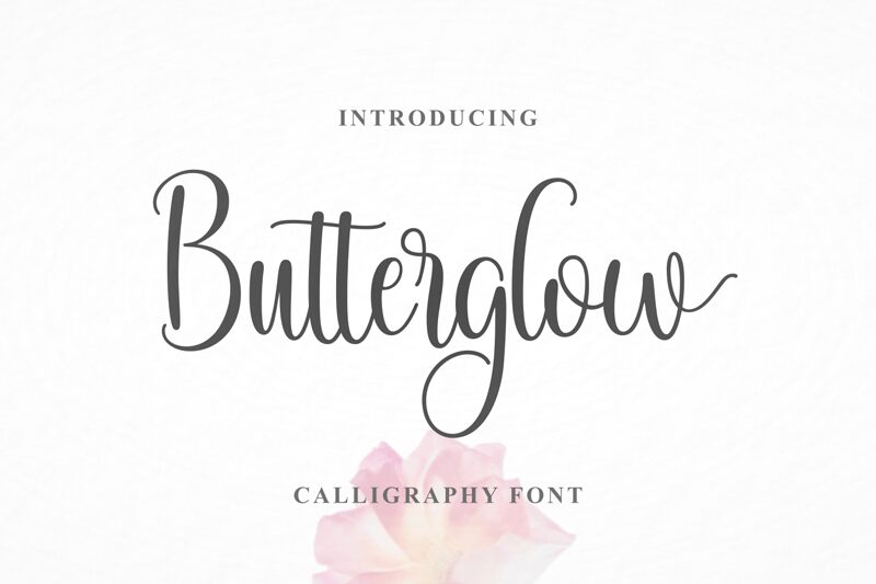Butterglow Schriftart