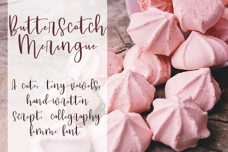 Butterscotch Meringue Druh písma