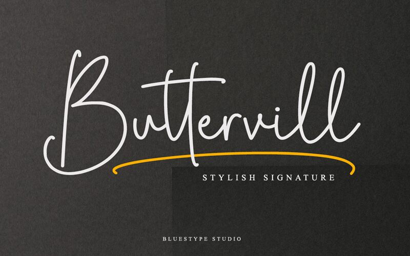Buttervill Schriftart