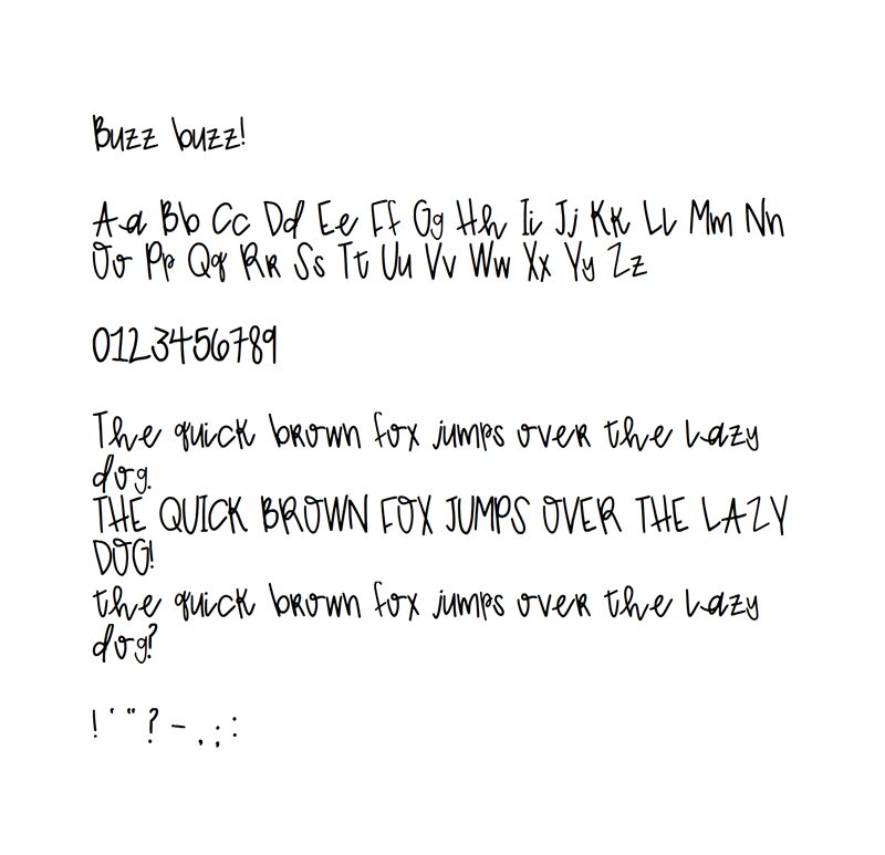 Buzz Buzz Font