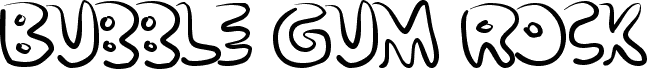 Preview of the Bubble Gum Rock ATrial font