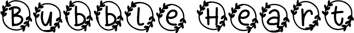 Bubble Heart Monogram