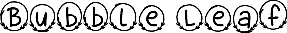 Bubble Leaf Monogram