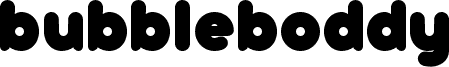 bubbleboddy light Light font