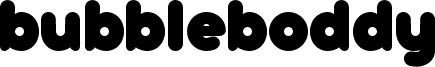 bubbleboddy Fat font