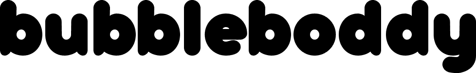 bubbleboddy font