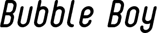 معاينة خط BubbleBoy2