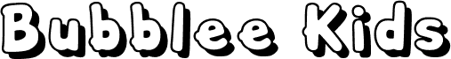 Vorschau der Schriftart Bubblee Kids Shadow Regular