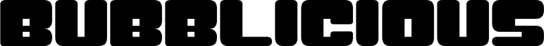 Bubblicious Wide Regular font
