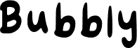 Anteprima del carattere Bubbly Regular