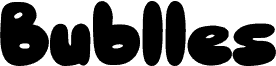 Bublles font