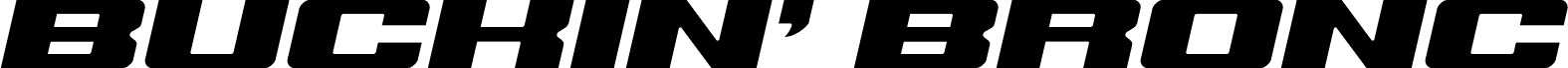 Ukážka písma Buckin' Bronc Spaced Italic