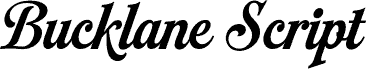 Bucklane Script PERSONAL USE Regular