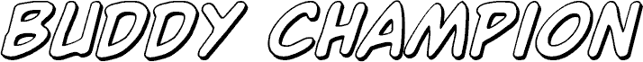 Buddy Champion 3D Italic