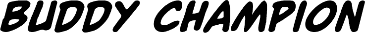 Buddy Champion Bold Italic