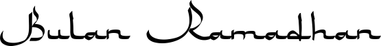 Preview of the Bulan Ramadhan font