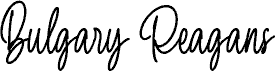 BulgaryReagansScriptDemo font