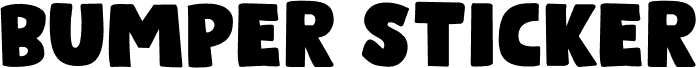 Bumper Sticker DEMO Regular