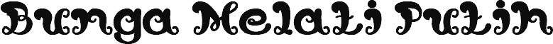 Vorschau der Schriftart Bunga Melati Putih Bold
