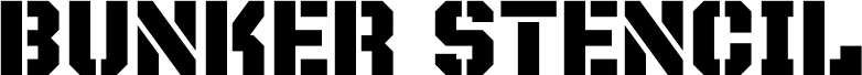 Bunker Stencil Regular